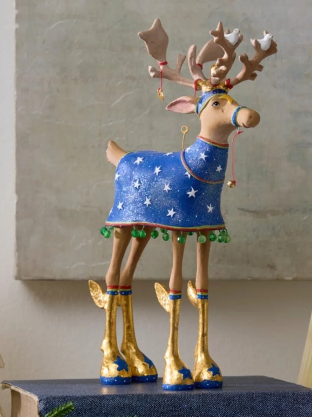 MacKenzie-Childs Patience Brewster Dash Away Comet Reindeer Figure (LIKE NEW)